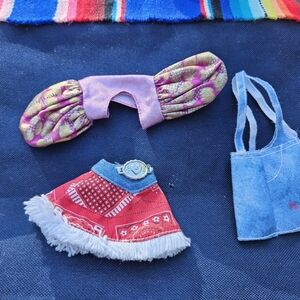 3 item lot with Western Barbie skirt. (Bundle only)